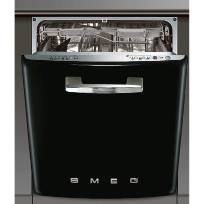Smeg DI6FABNE2 50's Style Fully Integrated 13 Place Full-Size Dishwasher in Black Smeg DI6FABNE2 50's Style Fully Integrated 13 Place Full-Size Dishwasher in Black